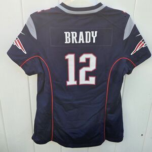 Nike Tom Brady Womens Size M NFL Football Jersey New England Patriots Blue